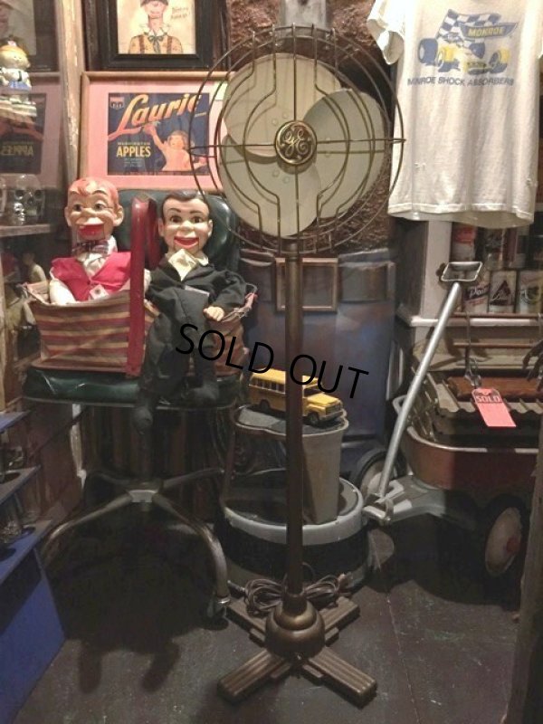 画像1: 30s Vintage GE Pedestal Floor Fan Industrial  (DJ843)