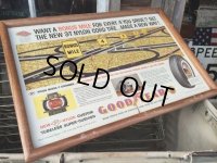 Vintage AD Poster Good Year W/Frame (DJ848)