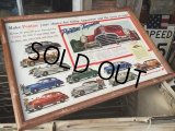 Vintage AD Poster Pontiac W/Frame (DJ847)
