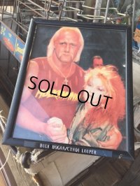 Vintage Hulk Hogan x Cyndi Lauper W/Frame (DJ845)