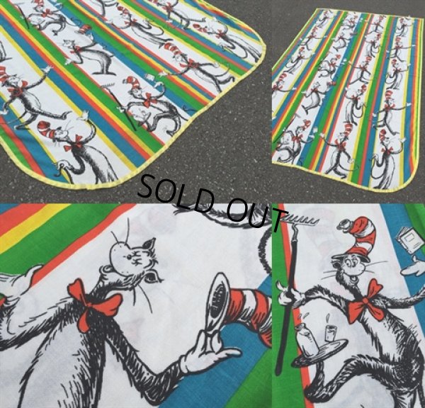 画像3: Vintage Flat Sheet / Cat in the Hat (DJ855)