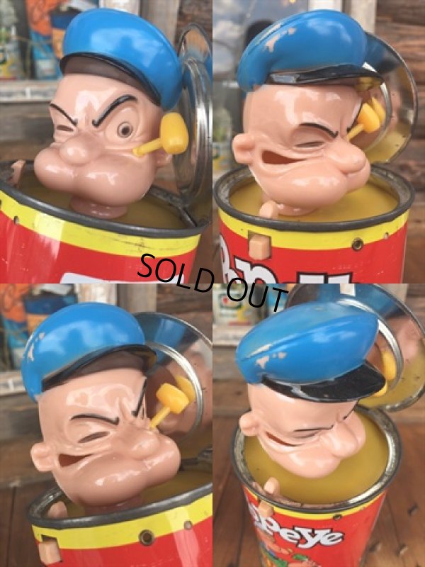 画像3: 50s Vintage Mattel Popeye Pop-up Spinach Can  (DJ860)