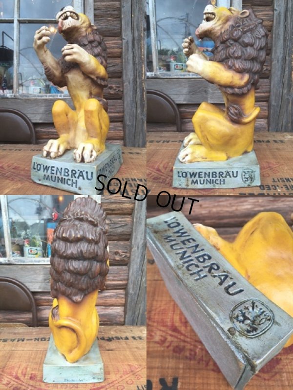 画像2: 70s Vintage Lowenbrau Lion Statue Store Display (DJ897)