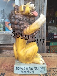 70s Vintage Lowenbrau Lion Statue Store Display (DJ897)