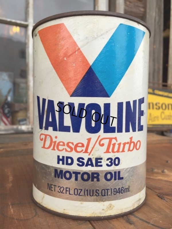 画像1: SALE！ Vintage Valvoline 1 Quart Motor Oil Can (DJ868) 