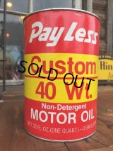 SALE！ Vintage Pray Less 1 Quart Motor Oil Can (DJ879) 