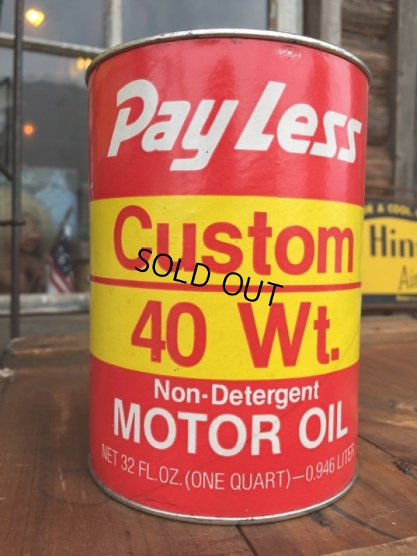 画像1: SALE！ Vintage Pray Less 1 Quart Motor Oil Can (DJ879) 