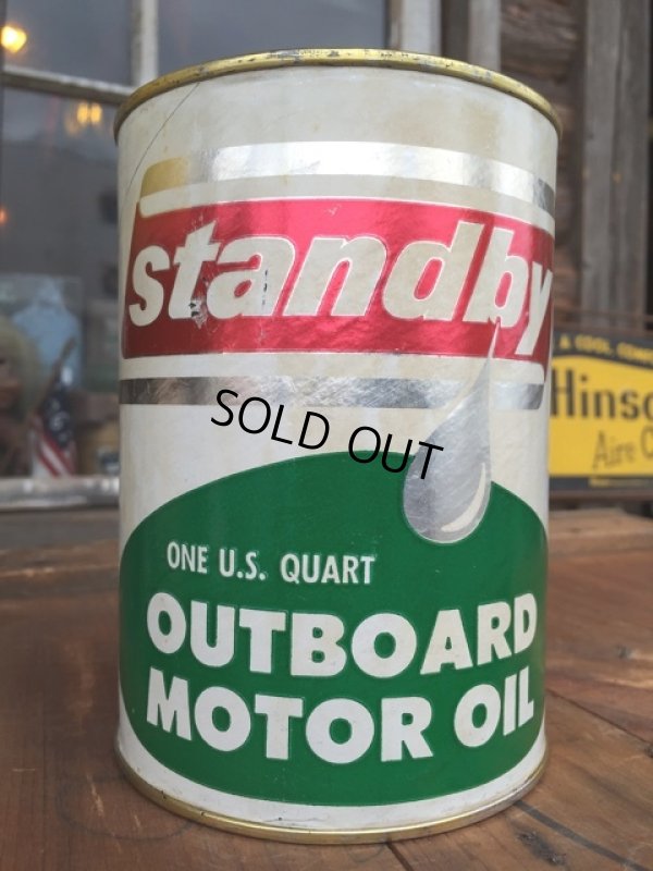 画像1: SALE！ Vintage Standby 1 Quart Motor Oil Can (DJ883) 