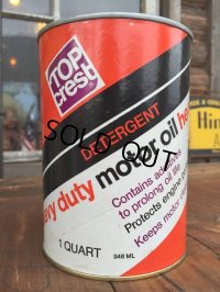 SALE！ Vintage TOPCO 1 Quart Motor Oil Can (DJ875) 