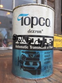 SALE！ Vintage Topco 1 Quart Motor Oil Can (DJ881) 
