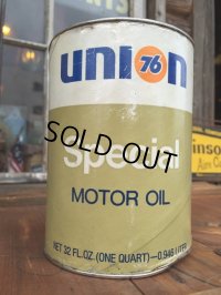 SALE！ Vintage UNION76 1 Quart Motor Oil Can (DJ886) 