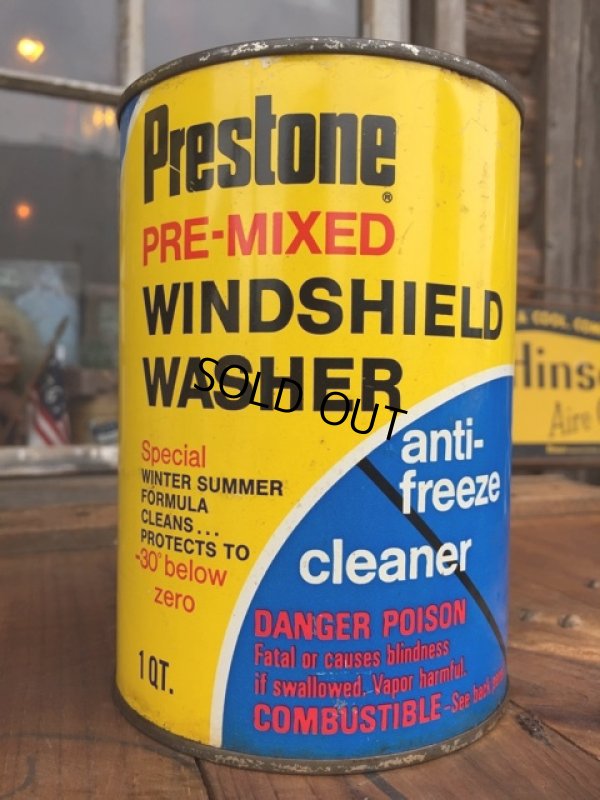 画像1: SALE！ Vintage Prestone 1 Quart Motor Oil Can (DJ878) 