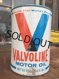 SALE！ Vintage Valvoline 1 Quart Motor Oil Can (DJ865) 
