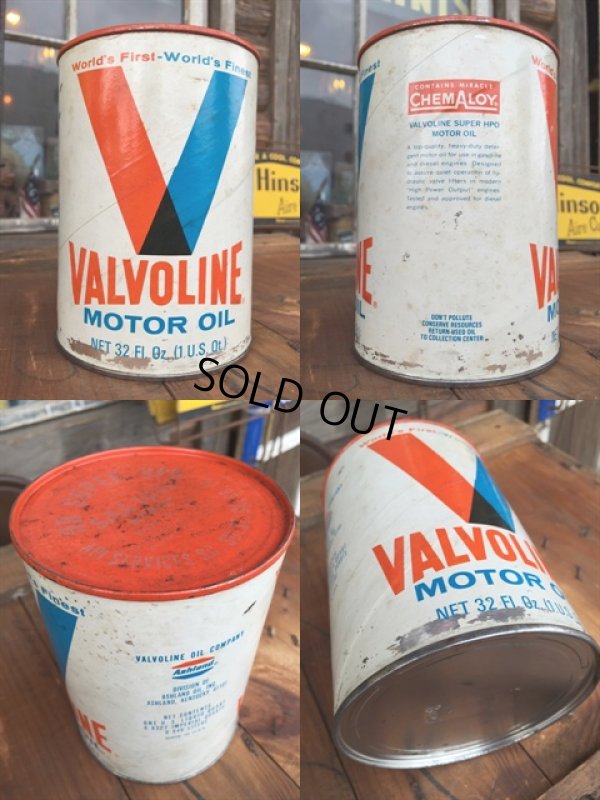 画像2: SALE！ Vintage Valvoline 1 Quart Motor Oil Can (DJ869) 