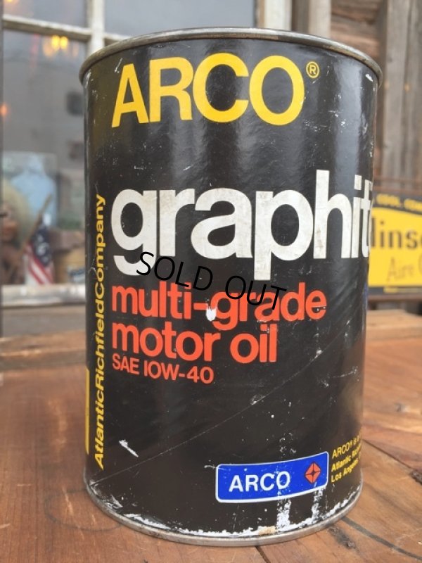 画像1: SALE！ Vintage Arco 1 Quart Motor Oil Can (DJ884) 