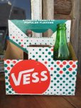画像1: Vintage Soda 6-Pac bottles Cardboard carrying case / Vess (DJ906) (1)
