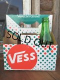 Vintage Soda 6-Pac bottles Cardboard carrying case / Vess (DJ906)