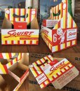 画像2: Vintage Soda 6-Pac bottles Cardboard carrying case / Squirt (DJ918) (2)