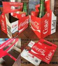 画像2: Vintage Soda 6-Pac bottles Cardboard carrying case / Coca Cola (DJ923) (2)