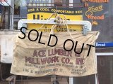 Vintage Carpenter Nail Apron / ACE LUMBER & MILLWORK (DJ968)