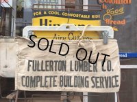 Vintage Carpenter Nail Apron / FULLERTON LUMBER (DJ974)