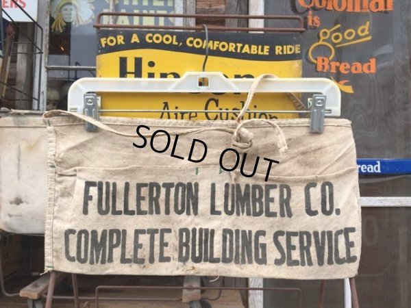 画像1: Vintage Carpenter Nail Apron / FULLERTON LUMBER (DJ974)