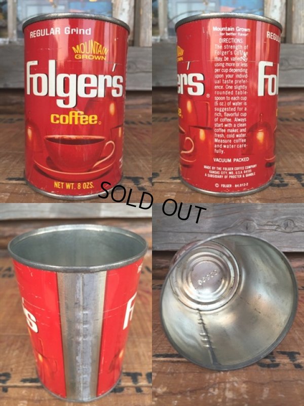 画像2: Vintage Folger's Coffee Can 11cm (DJ986）