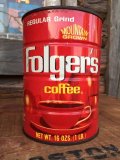 Vintage Folger's Coffee Can 14cm (DJ987）