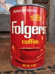 画像1: Vintage Folger's Coffee Can 11cm (DJ986） (1)