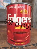 Vintage Folger's Coffee Can 11cm (DJ986）