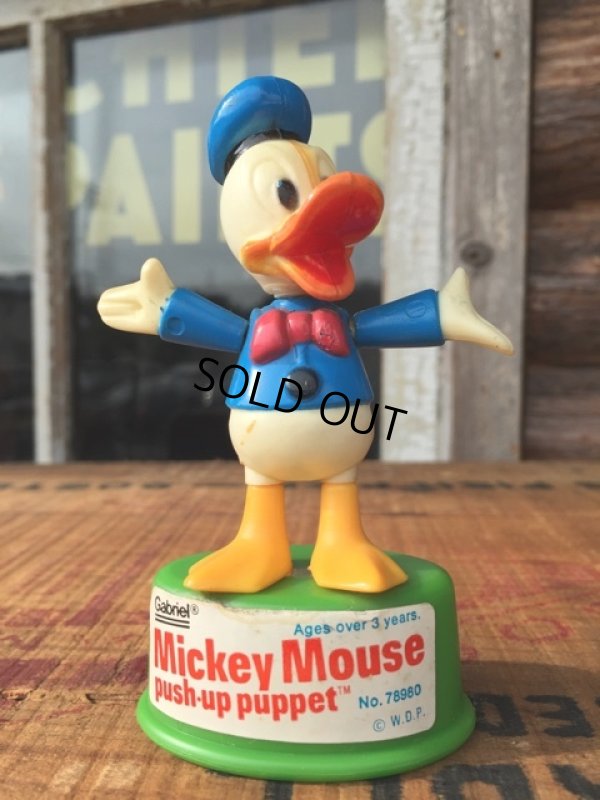 画像1: 70s Vintage Donald Duck Push Puppet (MA01)