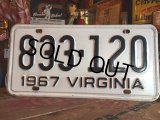 60s Vintage Lisence Plate / 833-120 (MA40)
