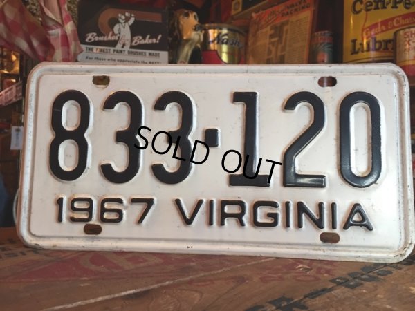 画像1: 60s Vintage Lisence Plate / 833-120 (MA40)