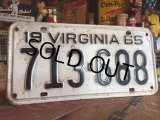 60s Vintage Lisence Plate / 713-688 (MA27)