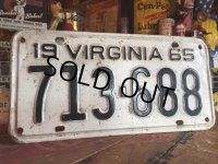 60s Vintage Lisence Plate / 713-688 (MA27)