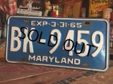 60s Vintage Lisence Plate / BK-9459 (MA35)