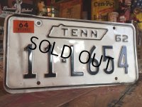 60s Vintage Lisence Plate / 11-L654 (MA37)