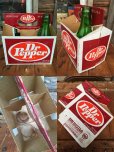 画像2: Vintage Soda 6-Pac bottles Cardboard carrying case / Dr Pepper (MA56) (2)