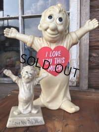 70s Vintage Message Doll / I Love... #L (MA60) 