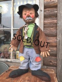 50s Vintage Emmett Kelly Clown Doll (MA46)