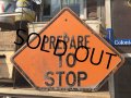 Vintage Road Sign PREPARE TO STOP (MA62)