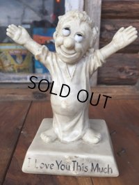 70s Vintage Message Doll / I Love... #S (MA57) 