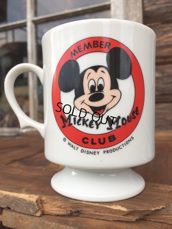 画像1: 70s Vintage Disney Mug Cup Mickey Mouse Club (MA76)