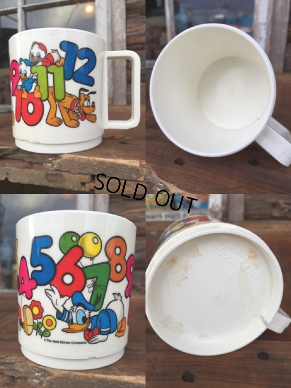 画像2: 70s Vintage Disney Plastic Mug Cup 123 (MA74)