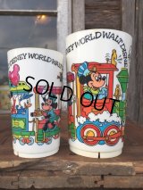 70s Vintage Disney Plastic Cup Train L (MA70)