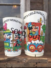 70s Vintage Disney Plastic Cup Train L (MA70)