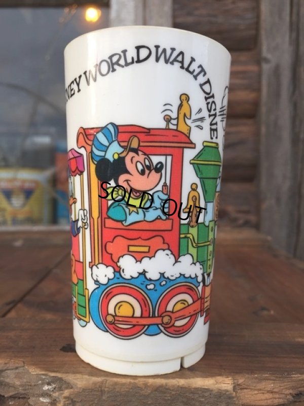 画像1: 70s Vintage Disney Plastic Cup Train S (MA69)