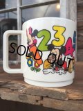 70s Vintage Disney Plastic Mug Cup 123 (MA74)