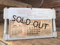 50s Vintage AD Calender Professional Foods (MA91) 