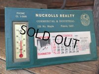 60s Vintage AD Calender Nucklls Realty (MA93) 